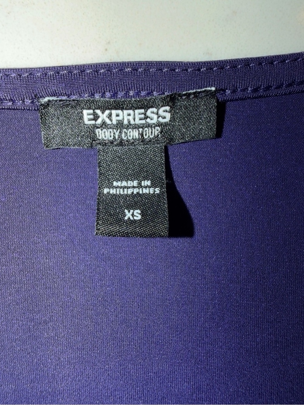 Express Body Contour V-Neck Long Sleeve Bodysuit Purple and Olive Green Size XS - Picture 4 of 8